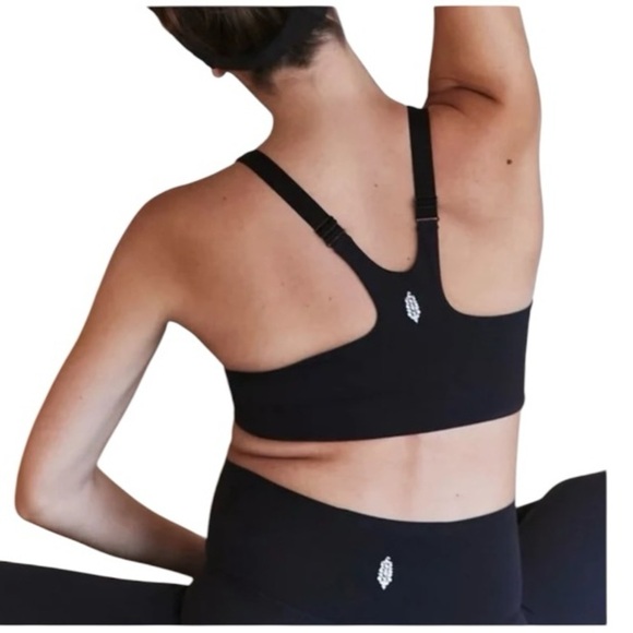 FP Movement x Hatch Never Better Square Neck Maternity Active Bra Black NEW XL - Picture 2 of 11